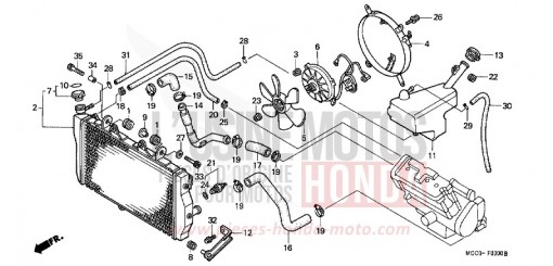 RADIATEUR CB1100SFY de 2000